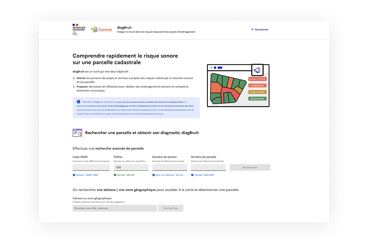 Page d'accueil initiale peu engageante